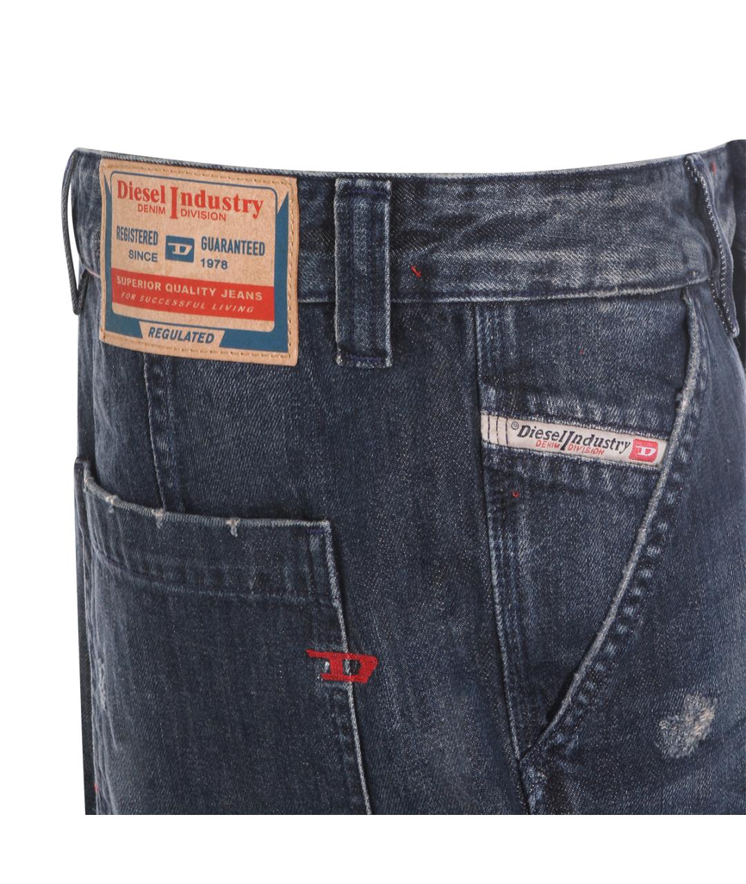 DIESEL Синие хлопковые шорты, фото 3