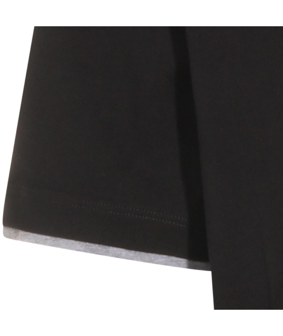 BRUNELLO CUCINELLI Черная хлопковая футболка, фото 3