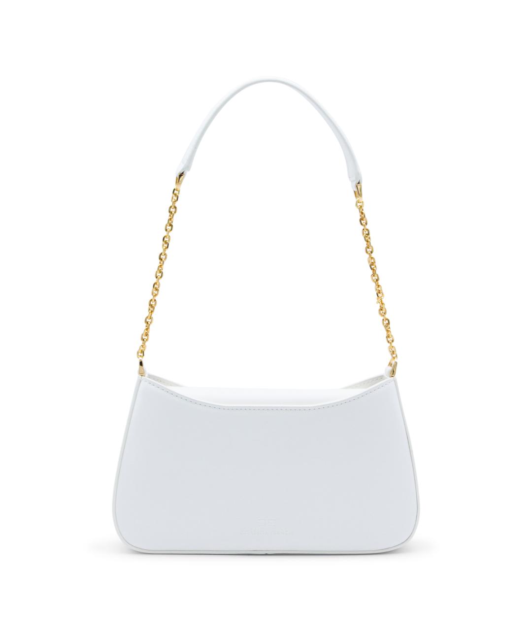 ELISABETTA FRANCHI Белая сумка через плечо, фото 3