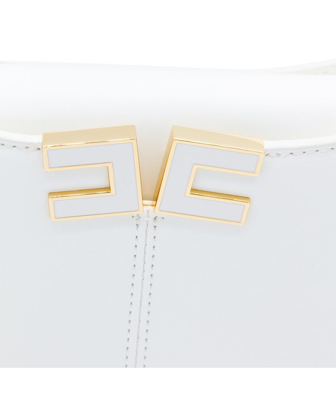 ELISABETTA FRANCHI Белая сумка через плечо, фото 4