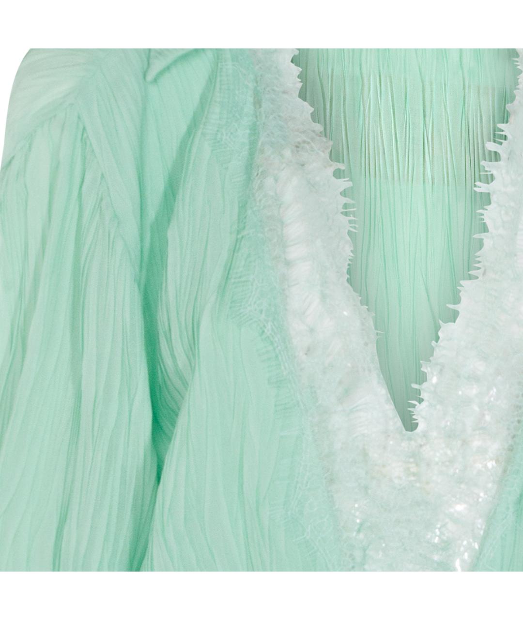 BLUMARINE Зеленое вискозное платье, фото 4