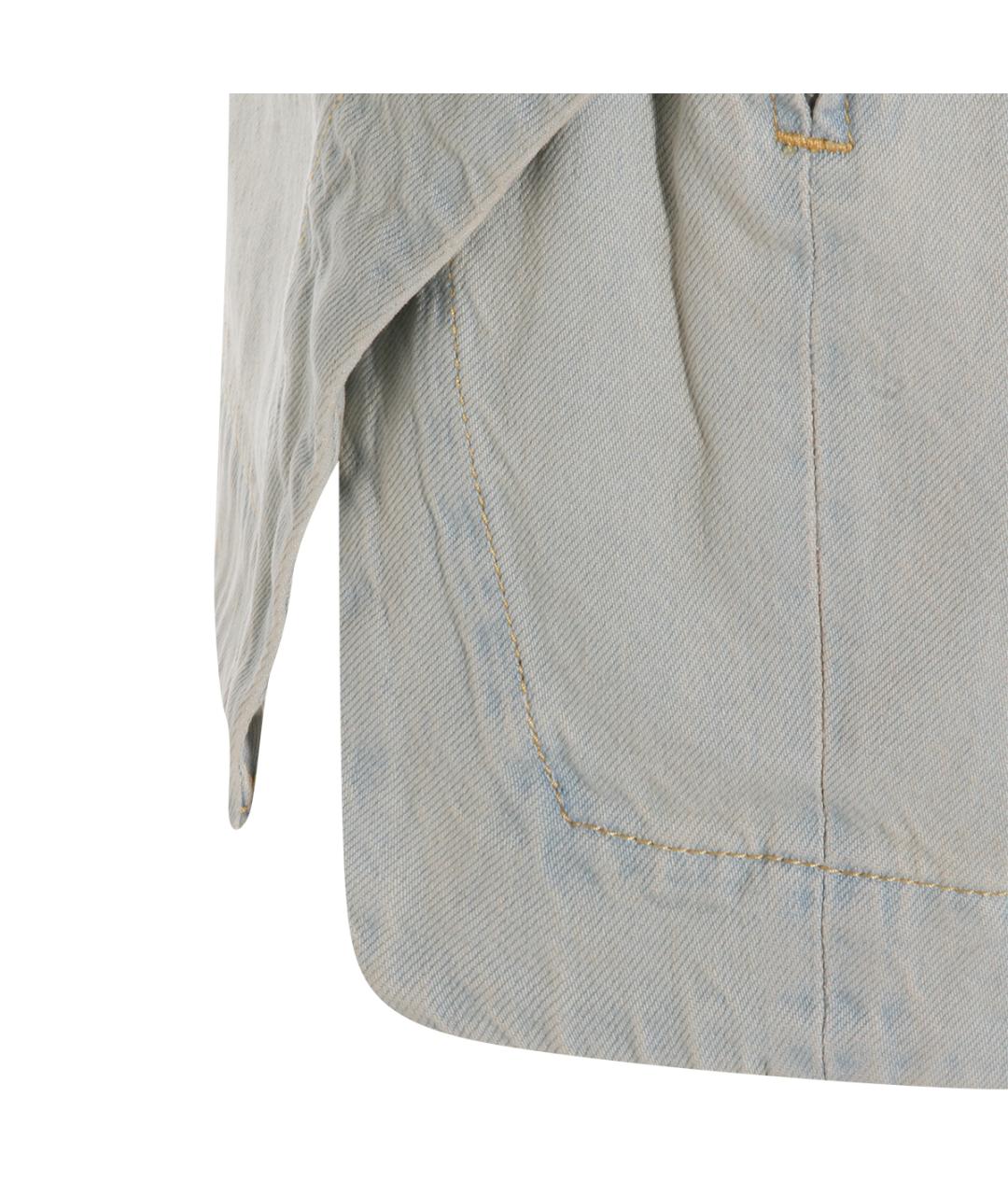 VIVIENNE WESTWOOD Синяя хлопковая юбка миди, фото 4