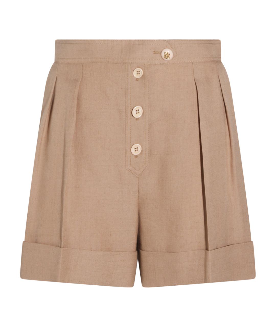 VALENTINO Бежевые хлопковые шорты, фото 1