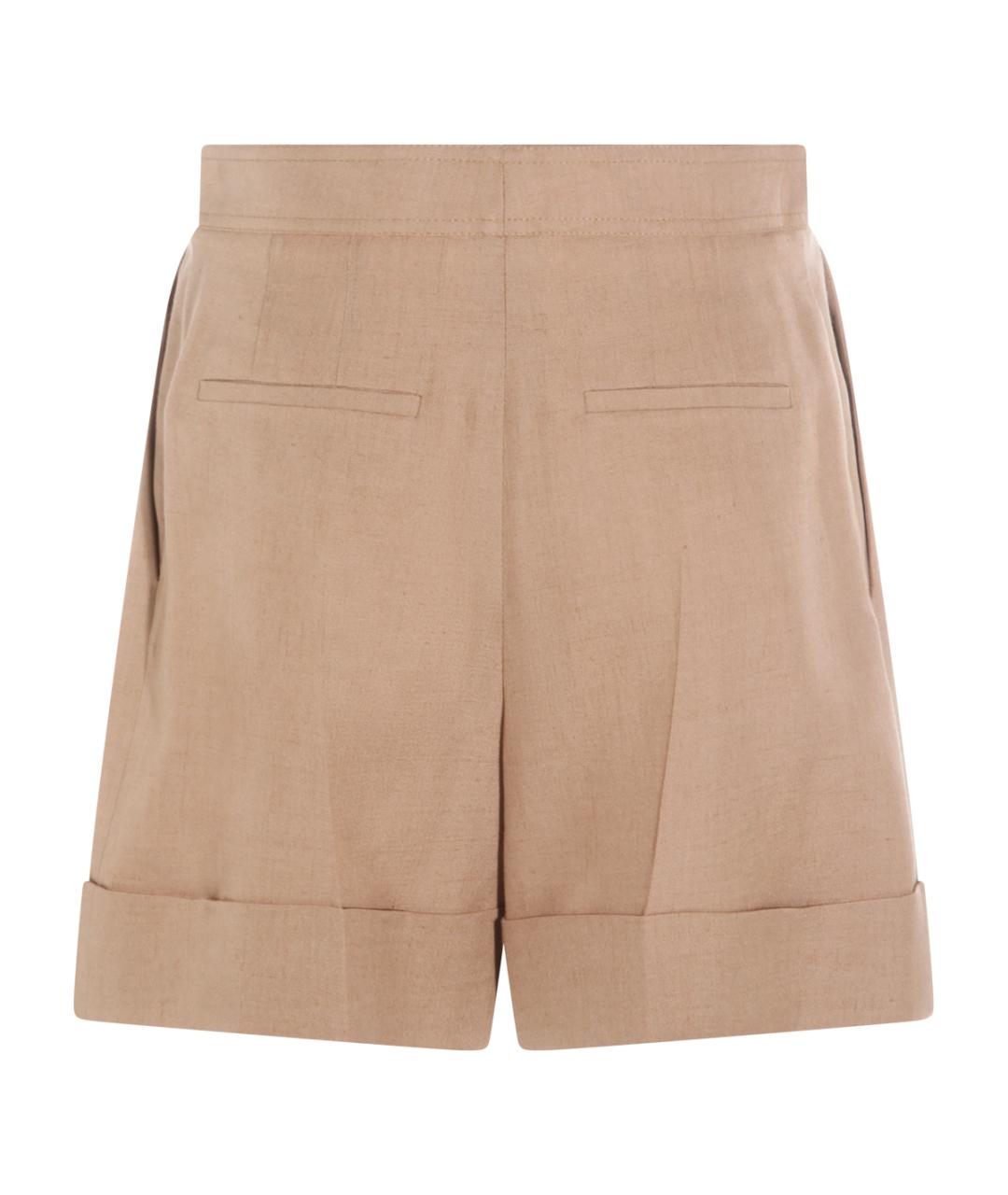 VALENTINO Бежевые хлопковые шорты, фото 2