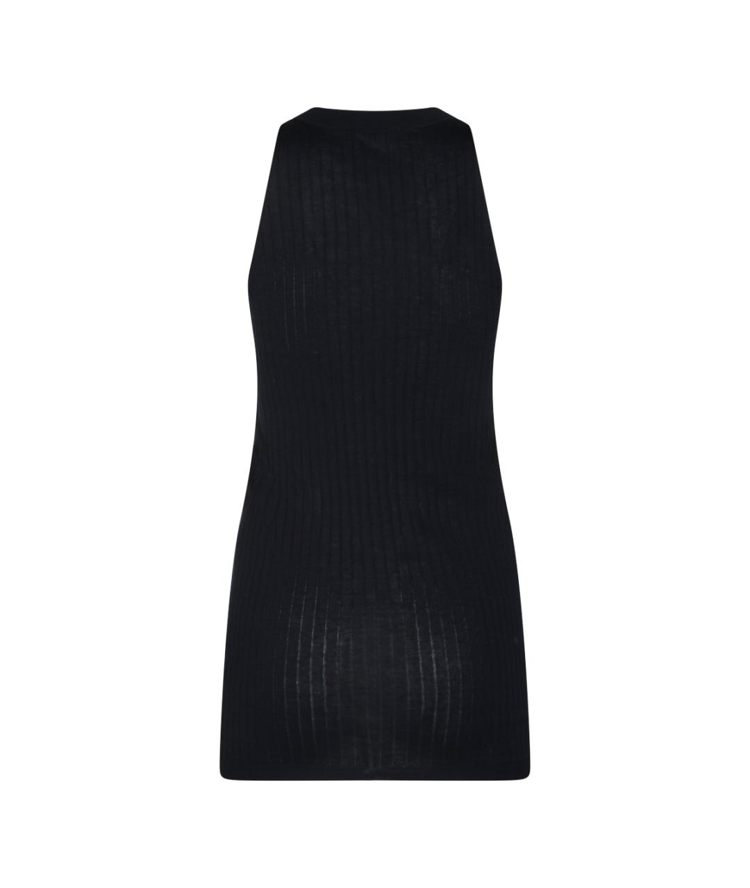 MALO Черная хлопковая майка, фото 2