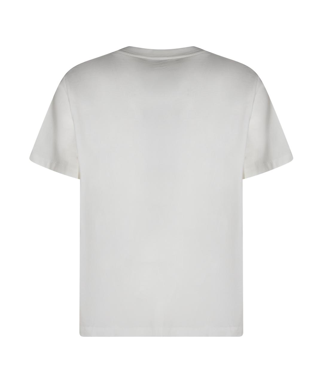 MM6 MAISON MARGIELA Белая хлопковая футболка, фото 2