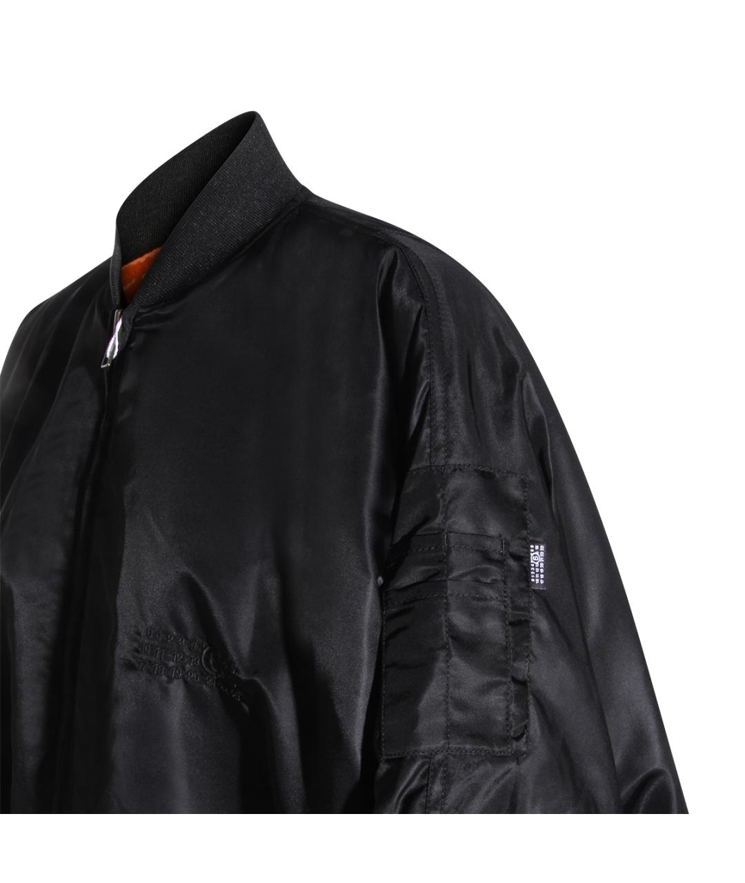 MM6 MAISON MARGIELA Черная синтетическая куртка, фото 5