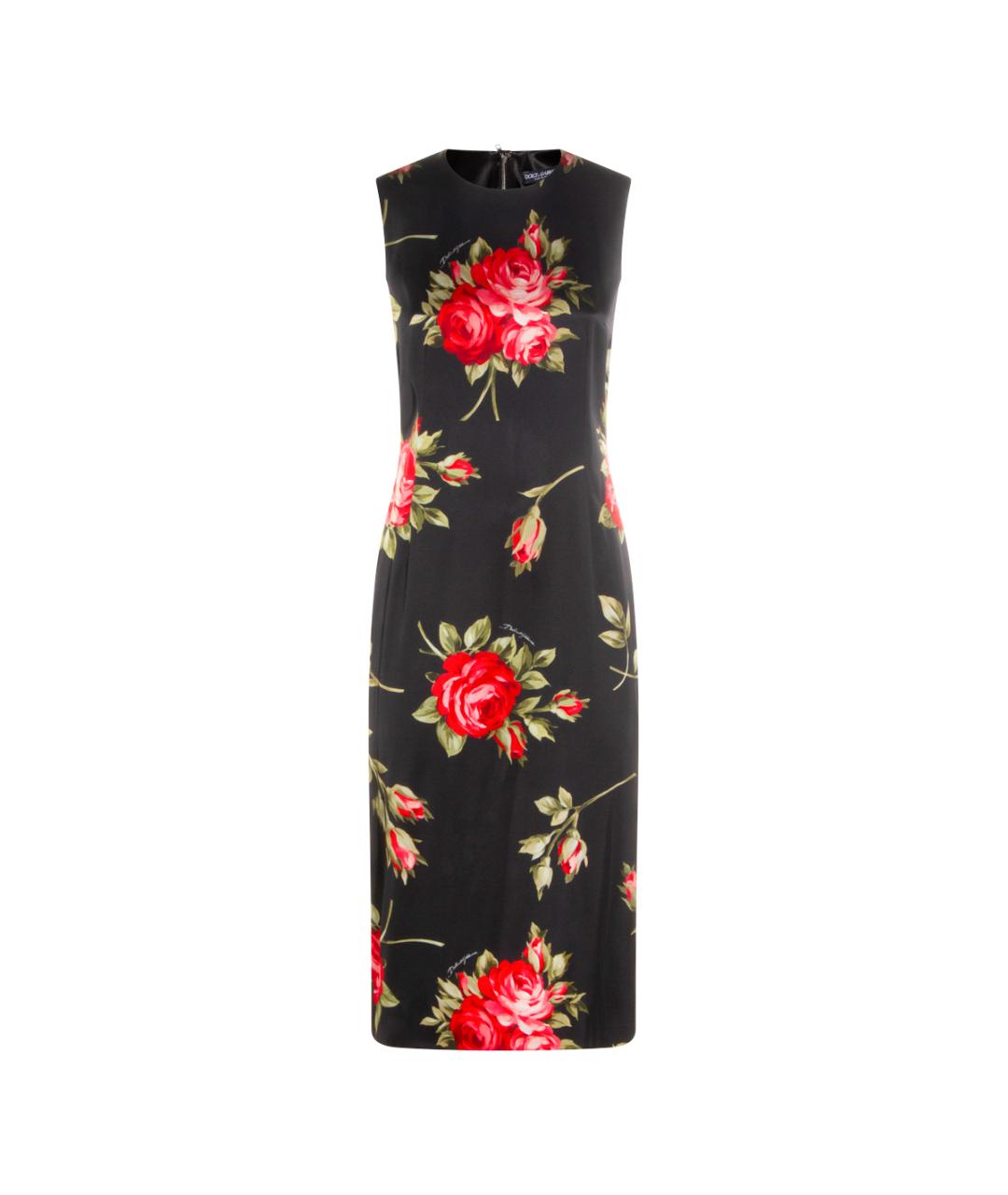 DOLCE&GABBANA Черное вискозное повседневное платье, фото 1