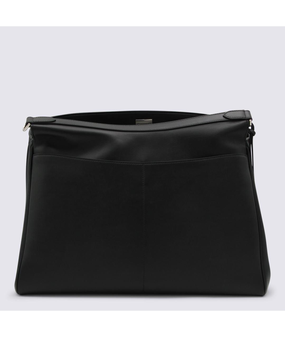 BALENCIAGA Черная кожаная сумка на плечо, фото 4