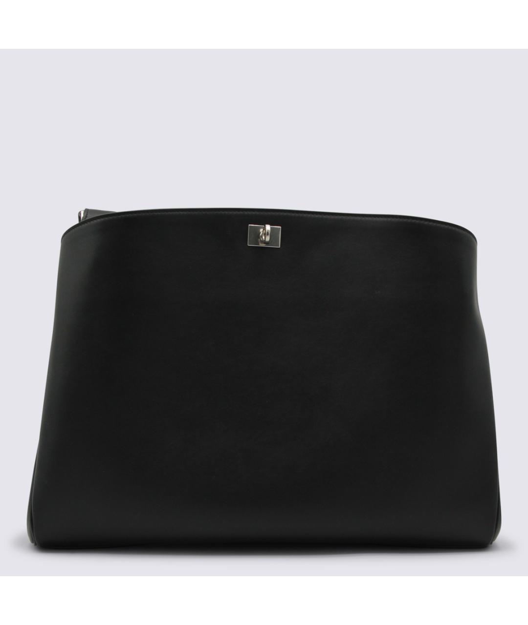 BALENCIAGA Черная кожаная сумка на плечо, фото 2