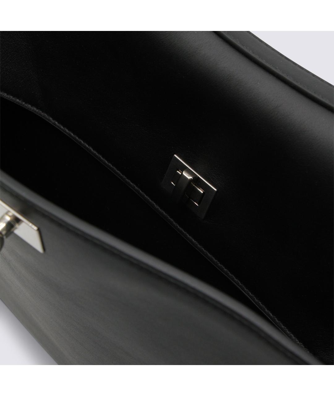BALENCIAGA Черная кожаная сумка на плечо, фото 5