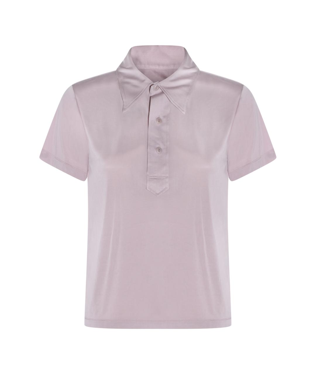 MAISON MARGIELA Розовая вискозная футболка, фото 1