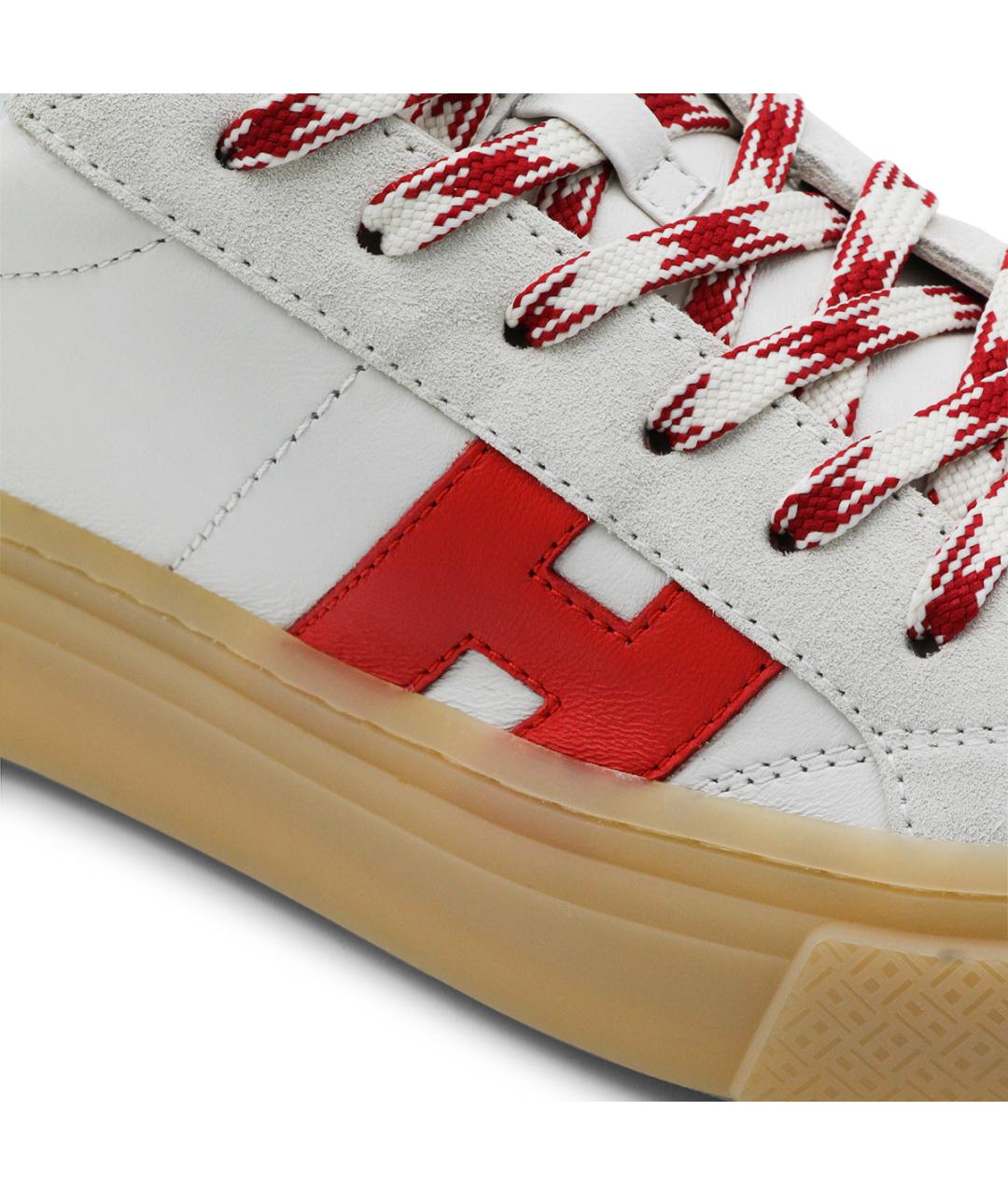 HOGAN Красные кожаные кеды, фото 4