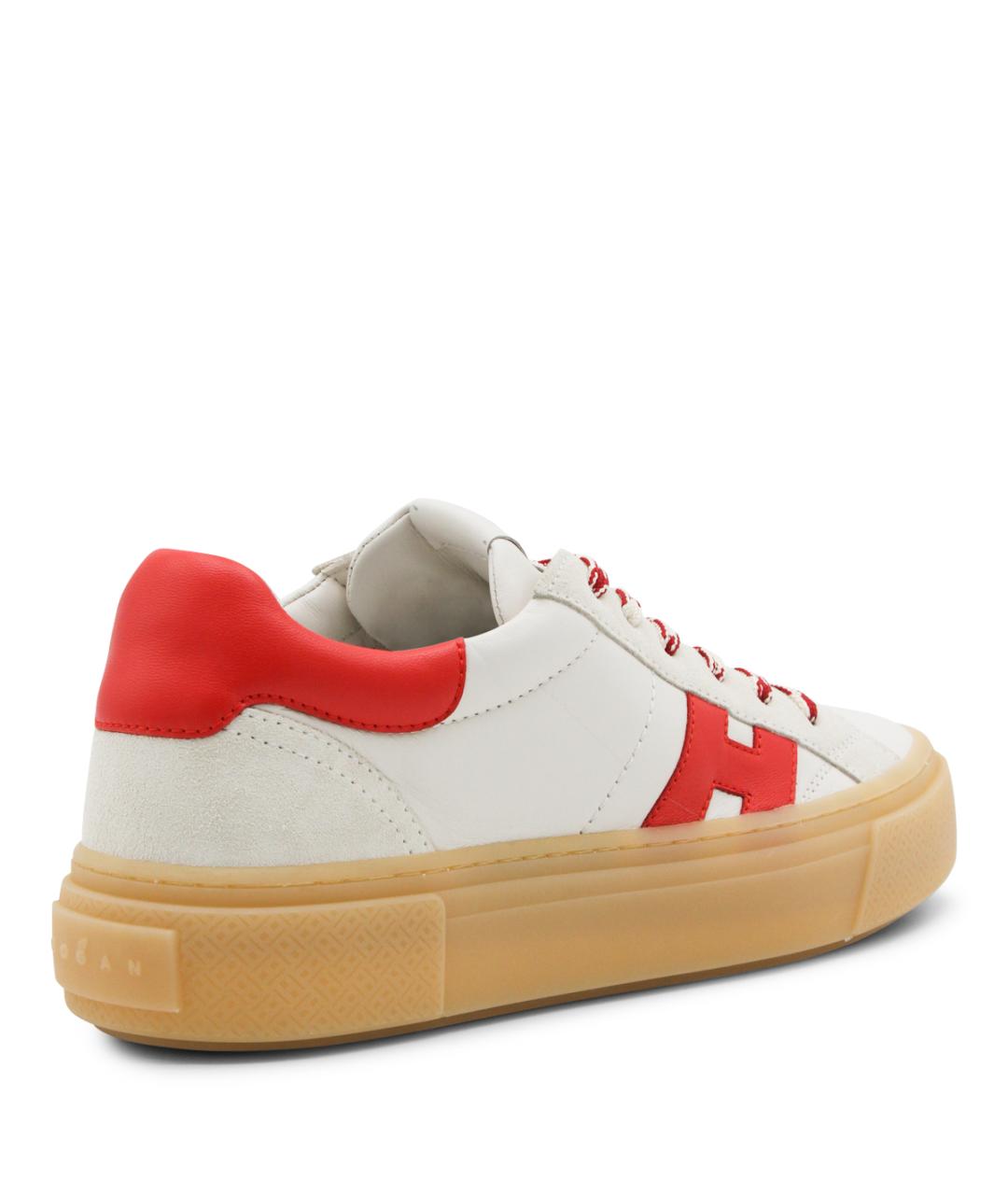 HOGAN Красные кожаные кеды, фото 3