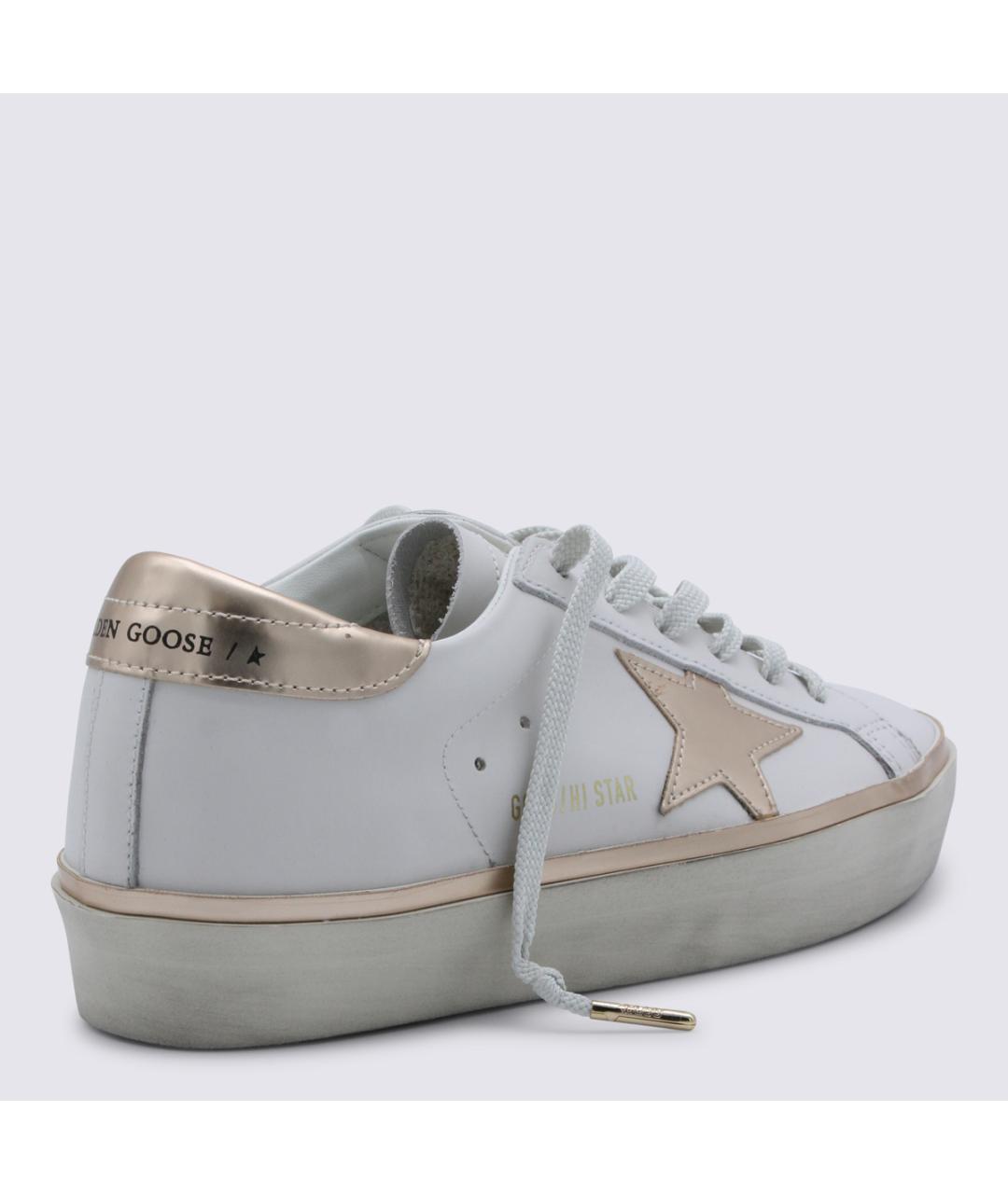 GOLDEN GOOSE Белые кожаные кеды, фото 4