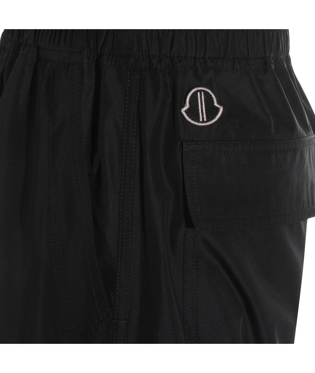 MONCLER Черные повседневные брюки, фото 3