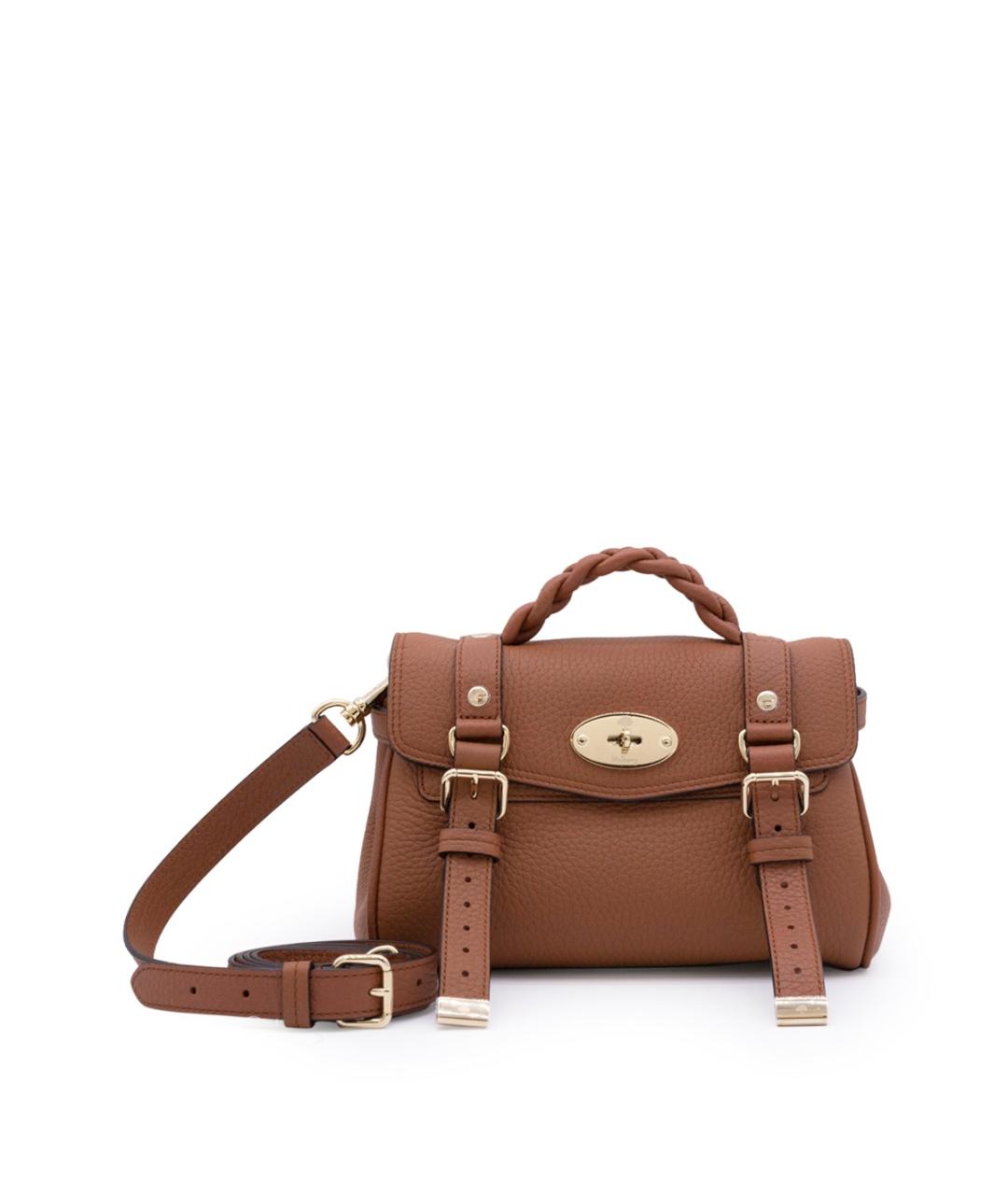 MULBERRY Коричневая кожаная сумка через плечо, фото 1