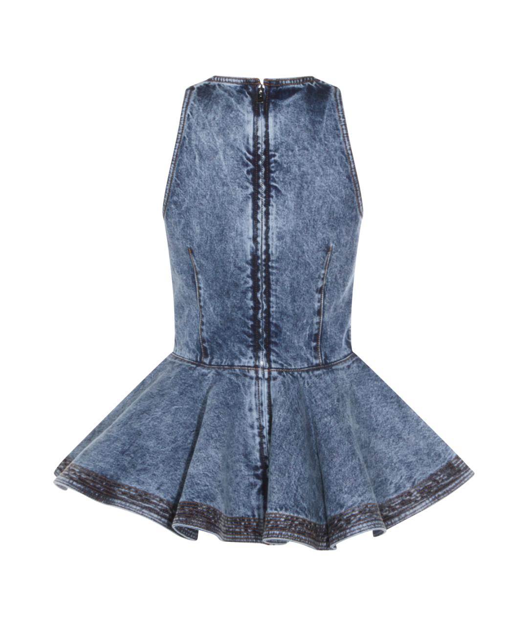 ALAIA Голубая хлопковая блузы, фото 2