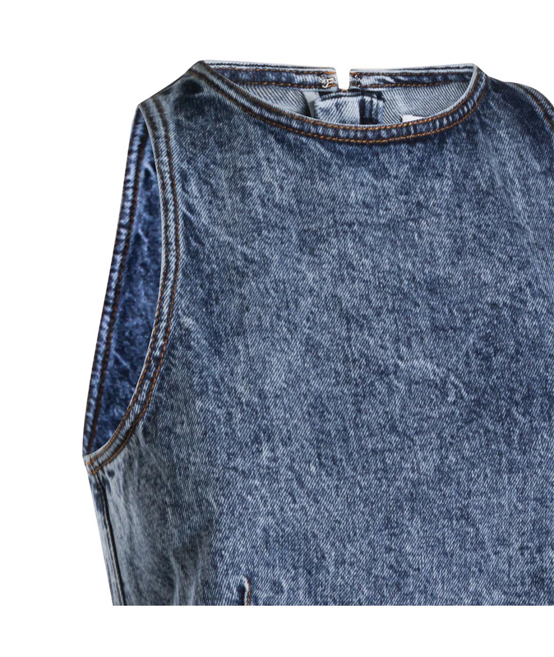 ALAIA Голубая хлопковая блузы, фото 4