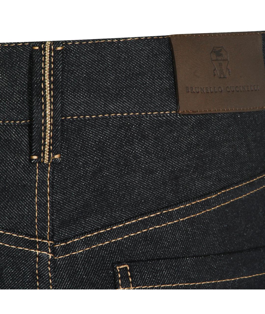 BRUNELLO CUCINELLI Темно-синие хлопковые шорты, фото 4