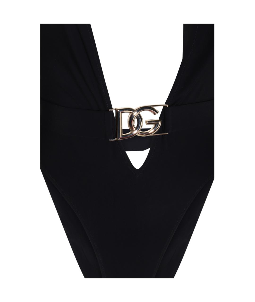 DOLCE&GABBANA Черный синтетический купальник, фото 3