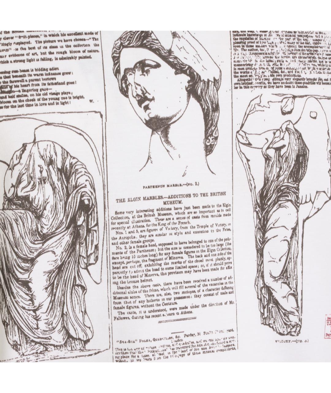 BRUNELLO CUCINELLI Белая хлопковая футболка, фото 3