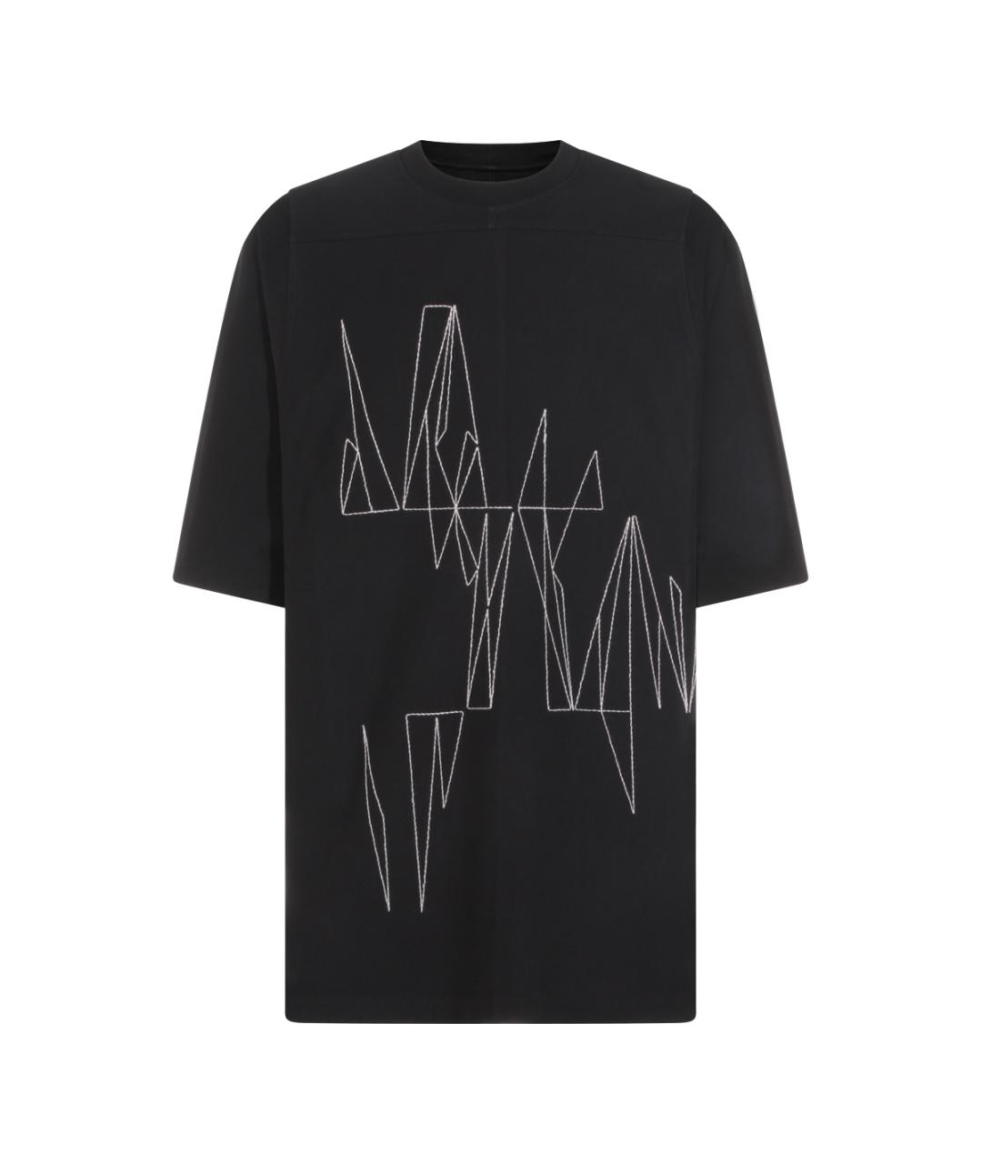 MONCLER Черная хлопковая футболка, фото 1