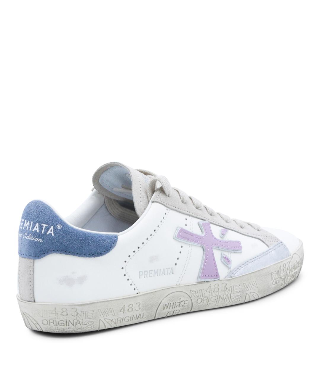 PREMIATA Белые кожаные кроссовки, фото 3