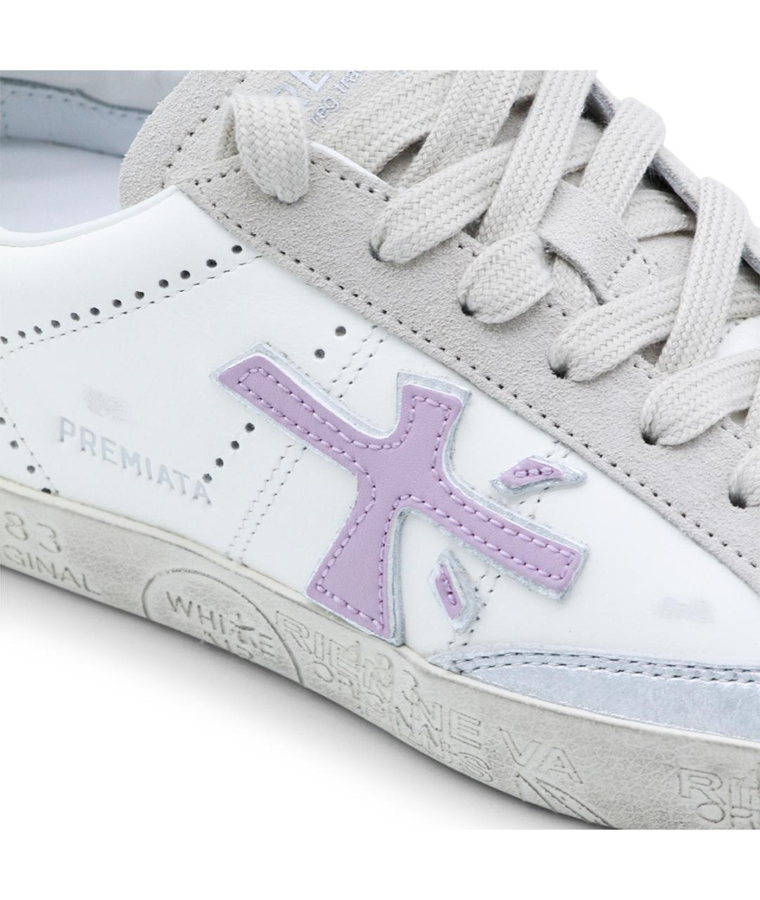 PREMIATA Белые кожаные кроссовки, фото 4