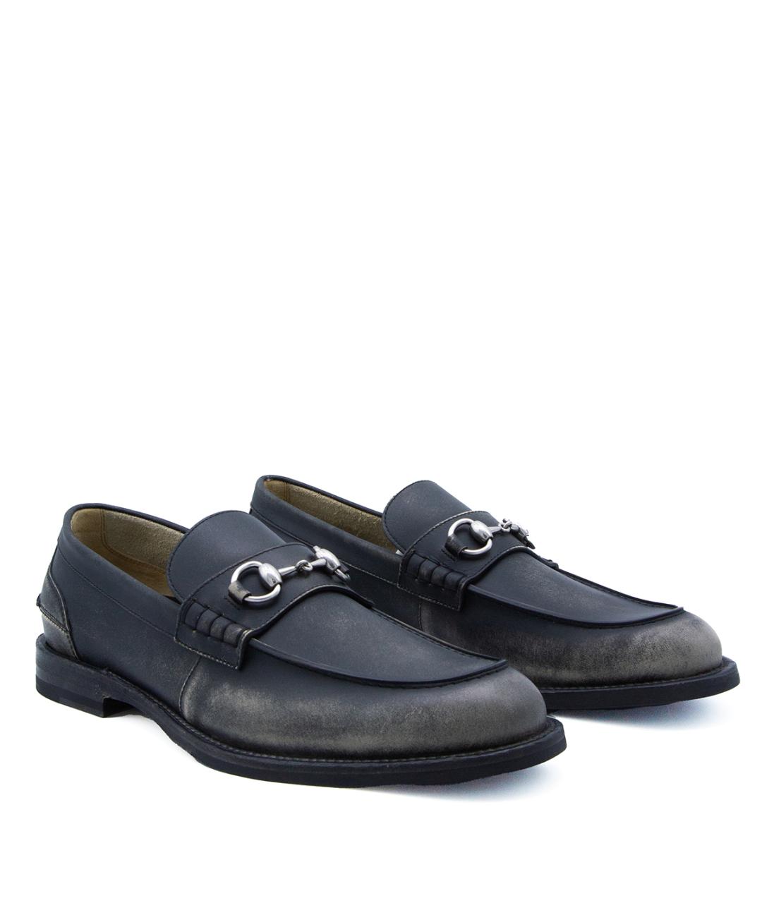 GUCCI Черные кожаные лоферы, фото 2