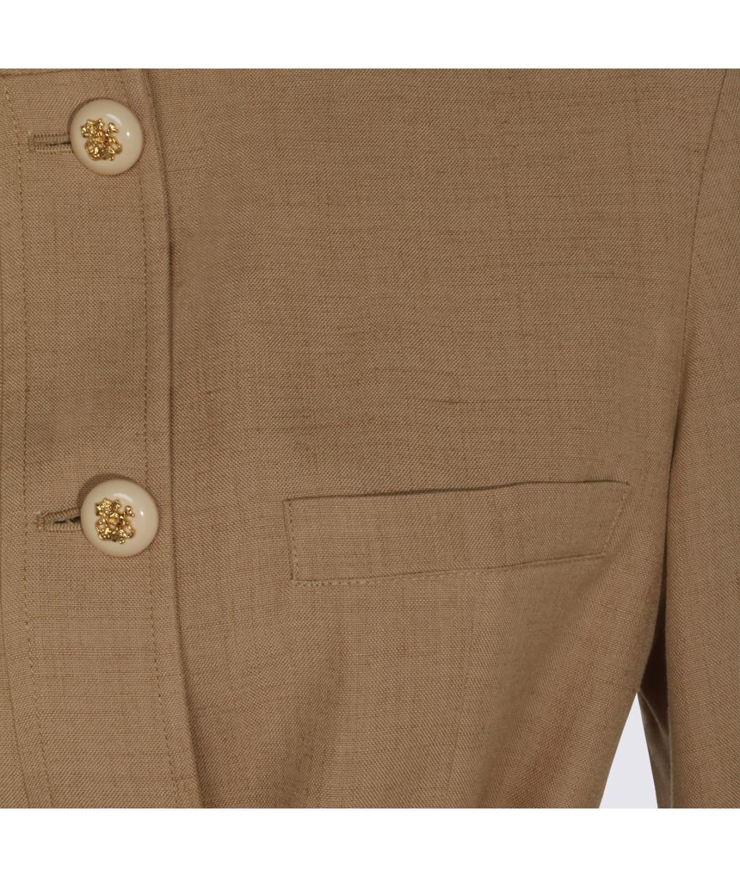 VALENTINO Бежевая вискозная куртка, фото 5