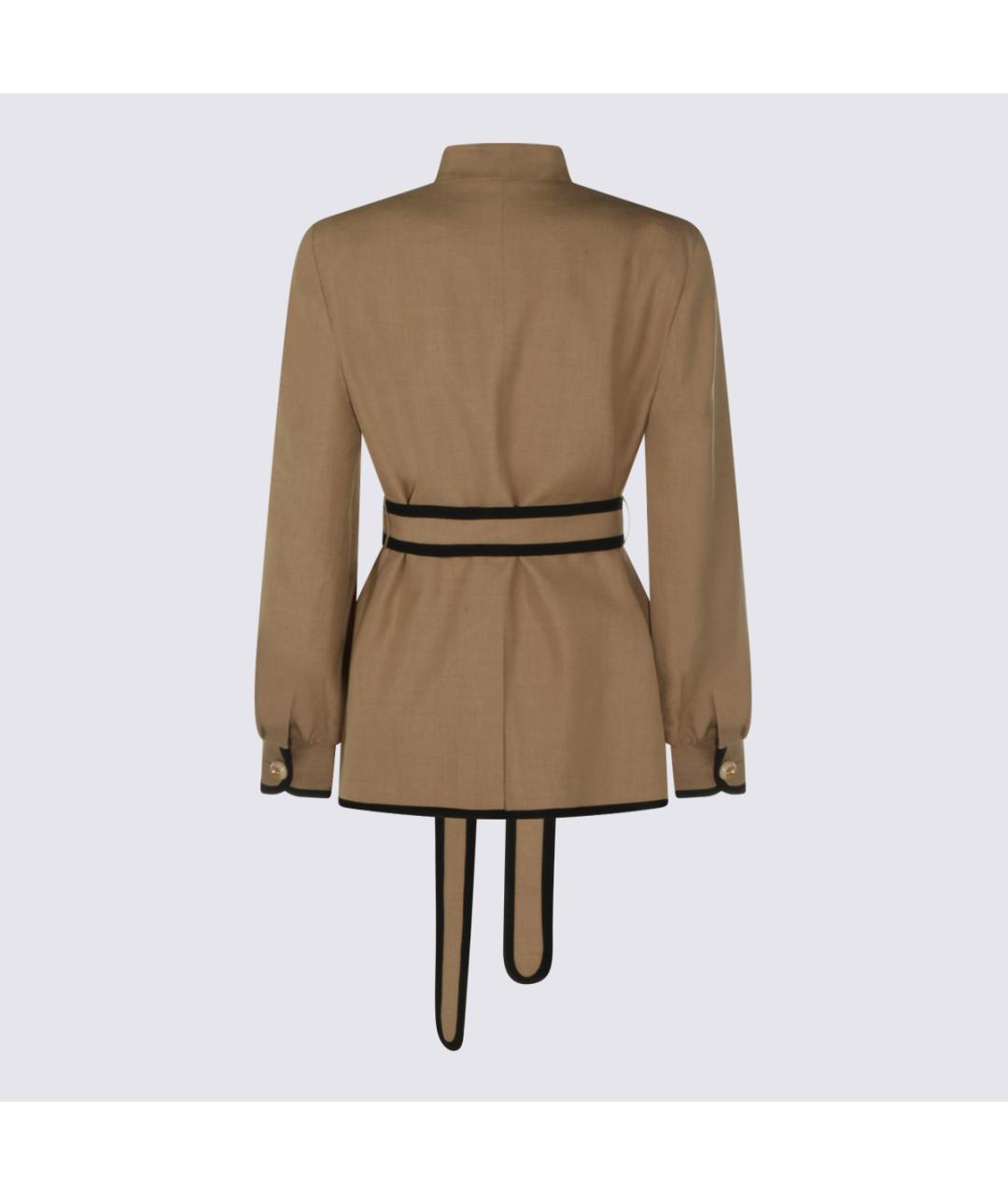 VALENTINO Бежевая вискозная куртка, фото 3