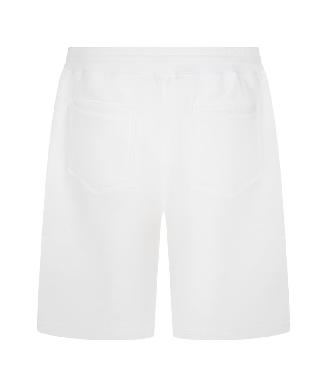 BRUNELLO CUCINELLI Белые хлопко-эластановые шорты, фото 2