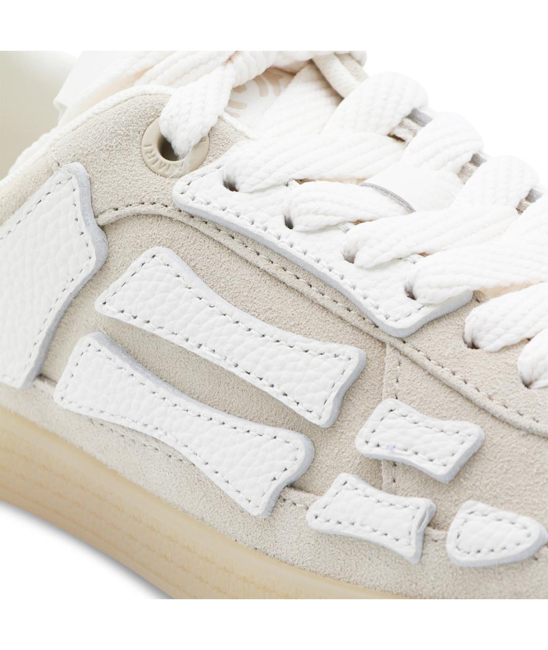 AMIRI Бежевые кожаные кроссовки, фото 4