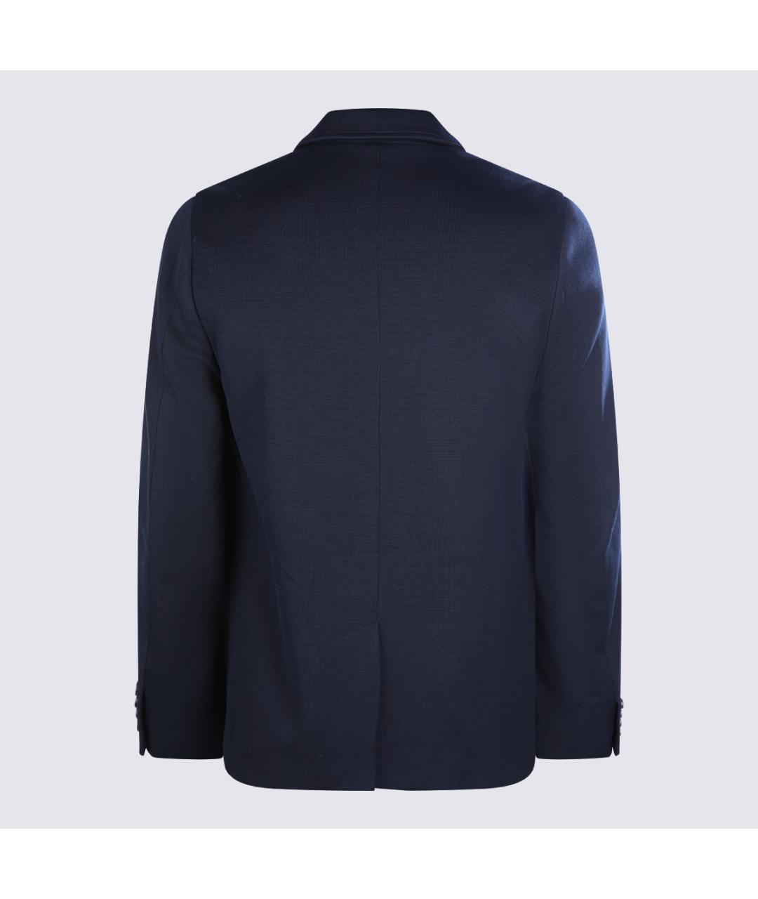 GUCCI Темно-синий хлопковый пиджак, фото 3