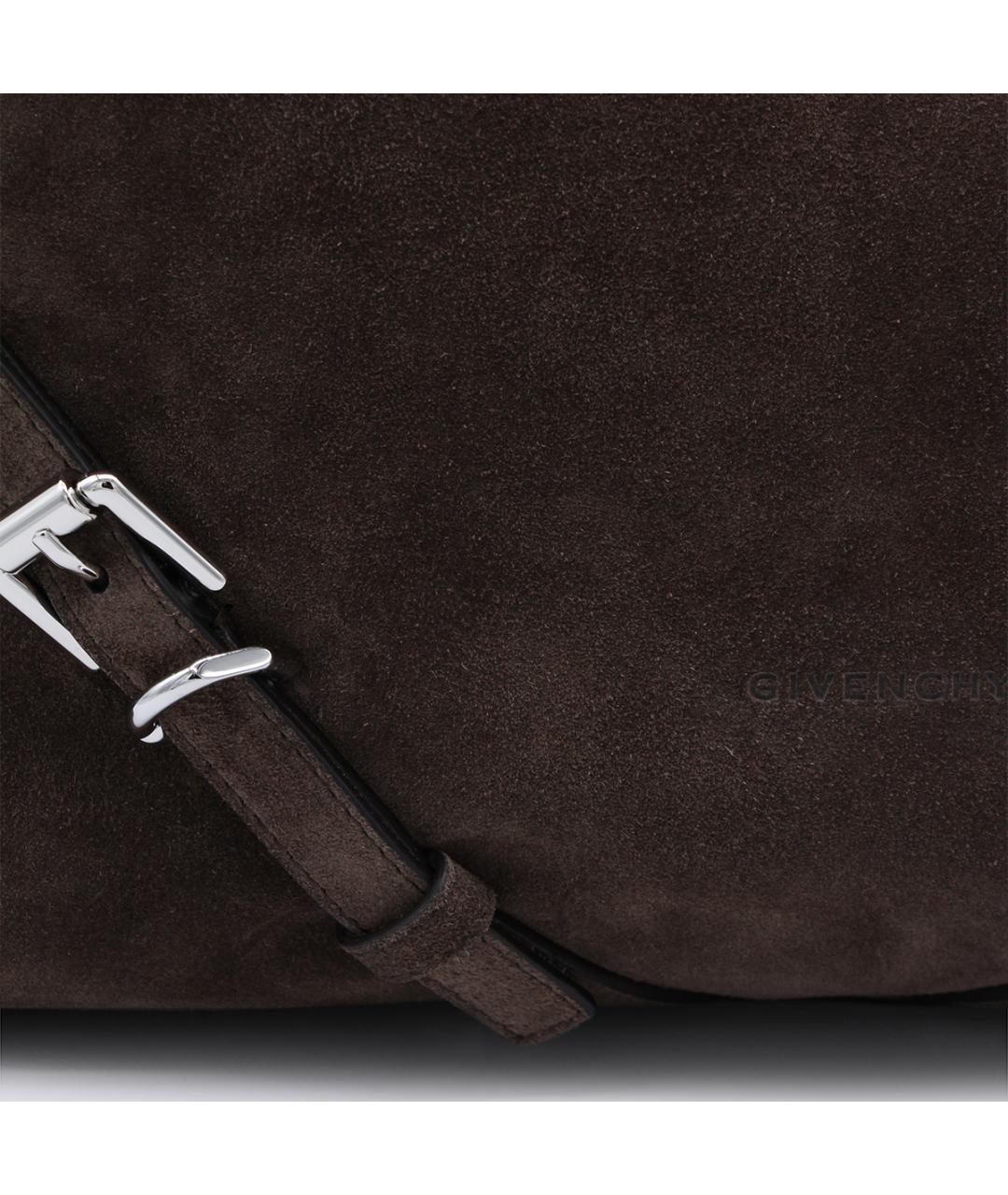 GIVENCHY Коричневая замшевая сумка через плечо, фото 5