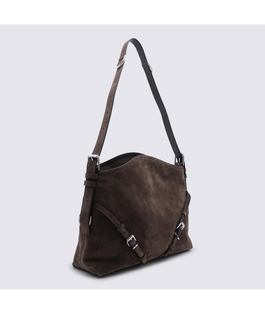 GIVENCHY Коричневая замшевая сумка через плечо, фото 3