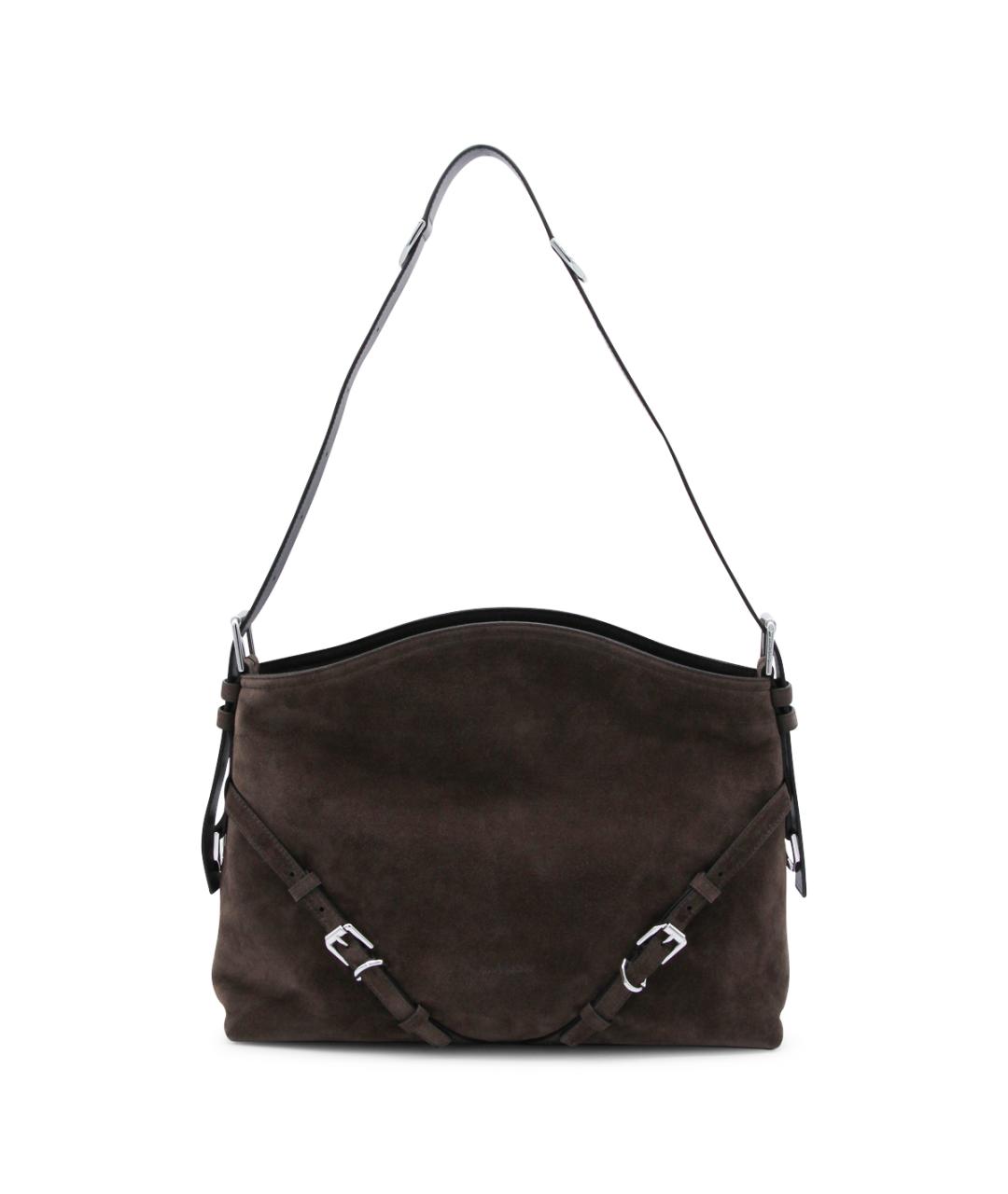 GIVENCHY Коричневая замшевая сумка через плечо, фото 1