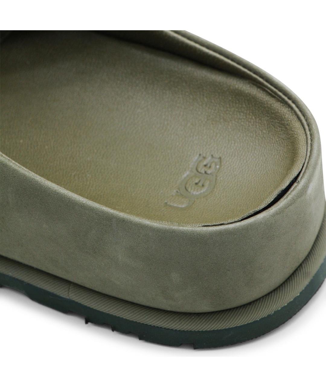 UGG AUSTRALIA Хаки кожаные низкие ботинки, фото 4