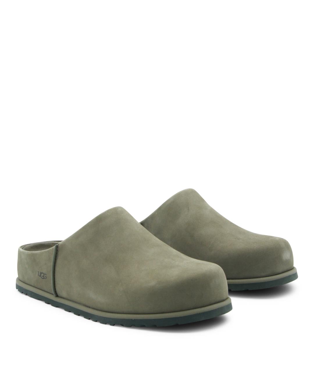 UGG AUSTRALIA Хаки кожаные низкие ботинки, фото 2