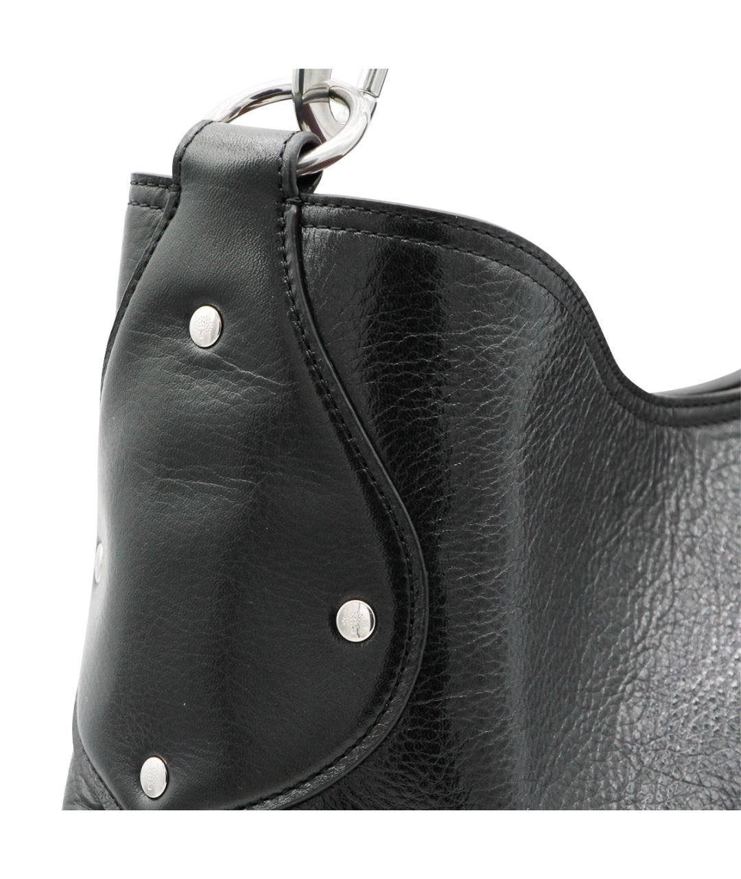 MULBERRY Черная кожаная сумка тоут, фото 4