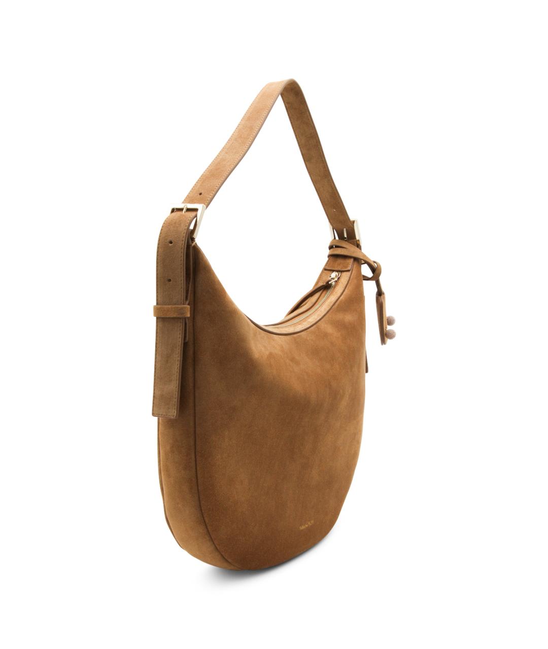 FABIANA FILIPPI Коричневая замшевая сумка тоут, фото 2