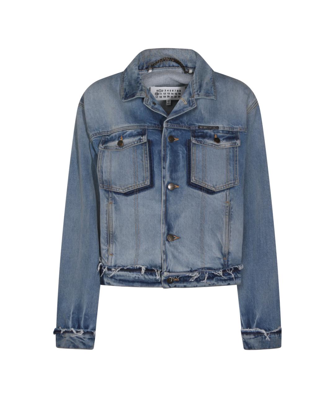 MAISON MARGIELA Голубая хлопковая куртка, фото 1