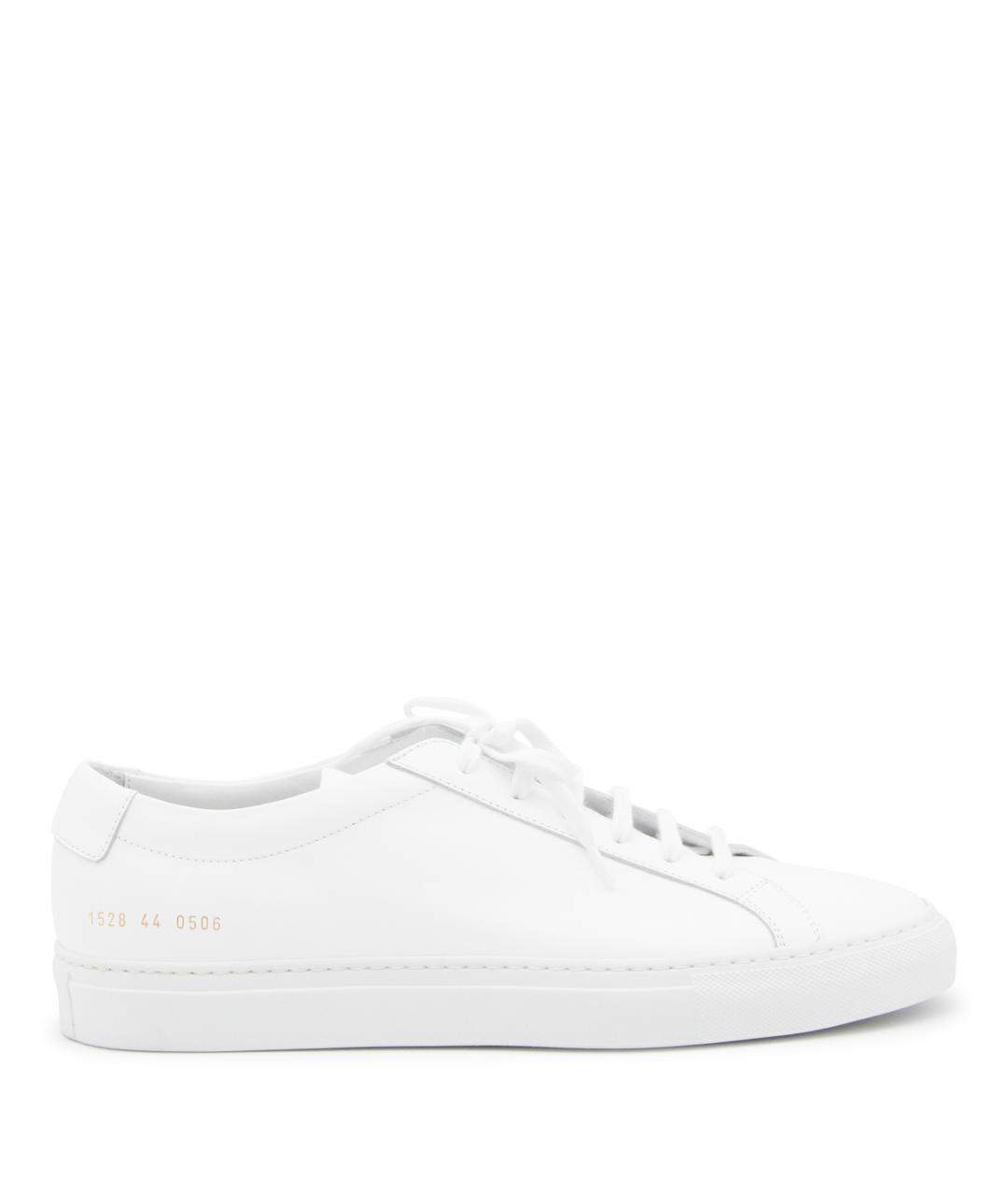 COMMON PROJECTS Белые кожаные низкие кроссовки / кеды, фото 1