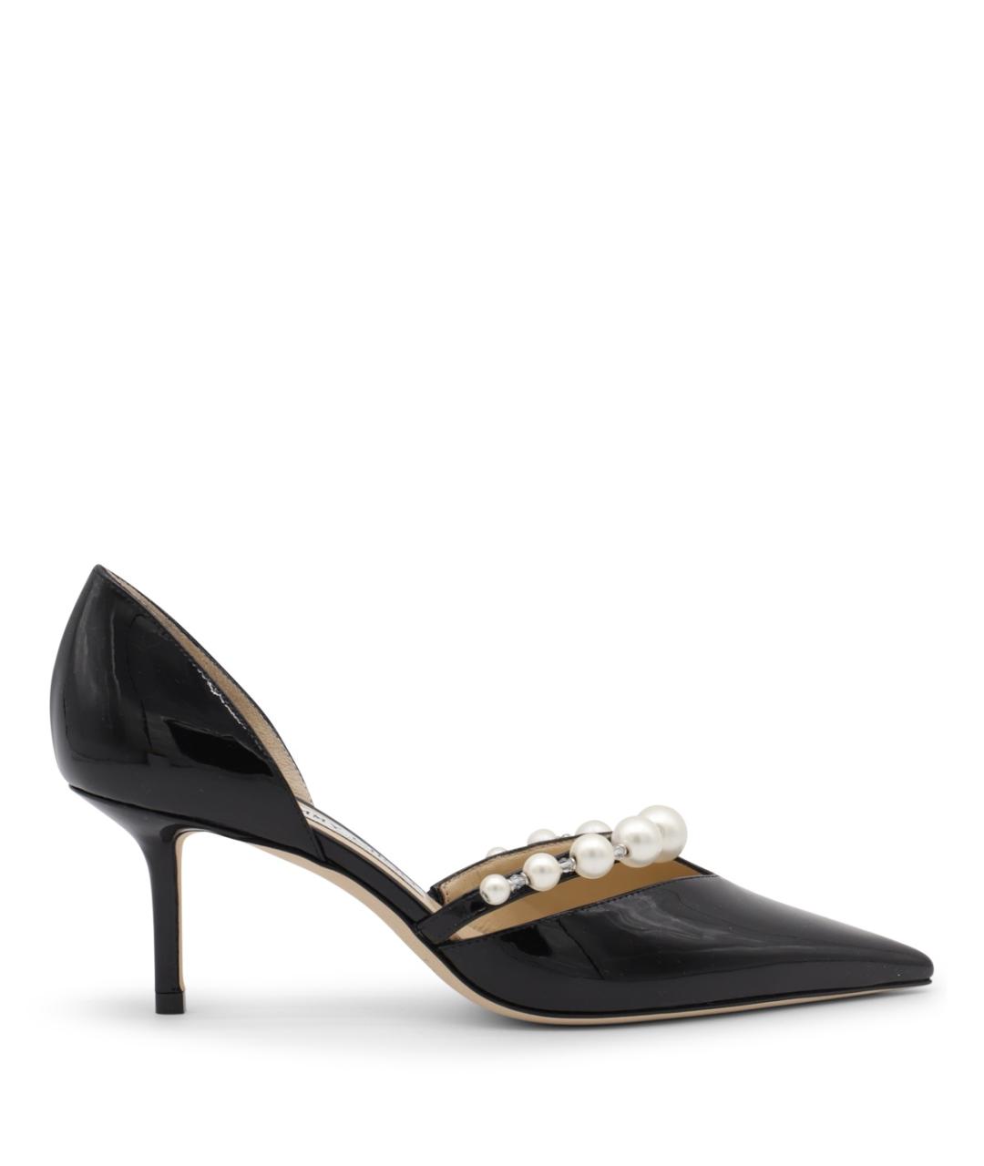 JIMMY CHOO Черные кожаные туфли, фото 1