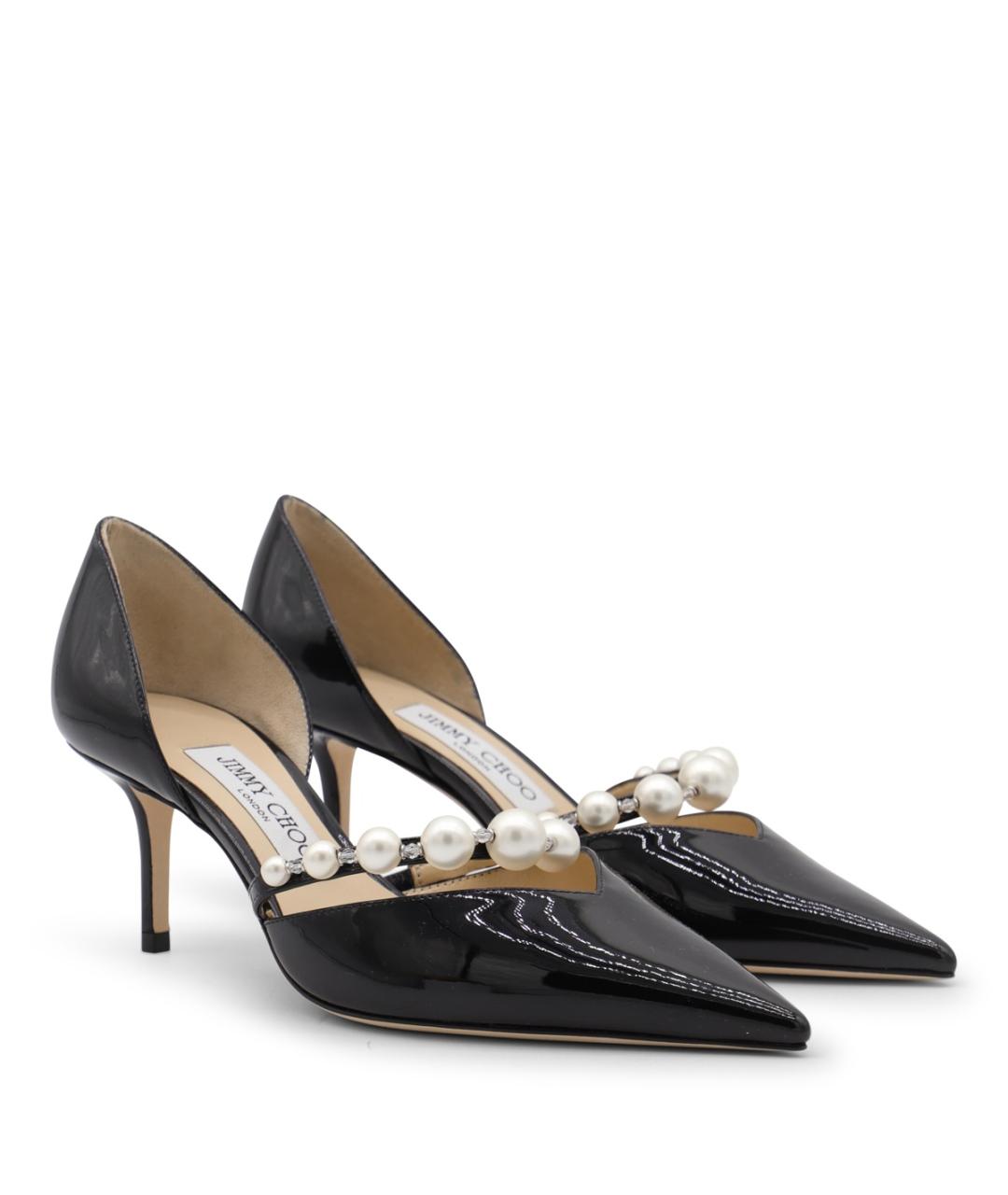 JIMMY CHOO Черные кожаные туфли, фото 2