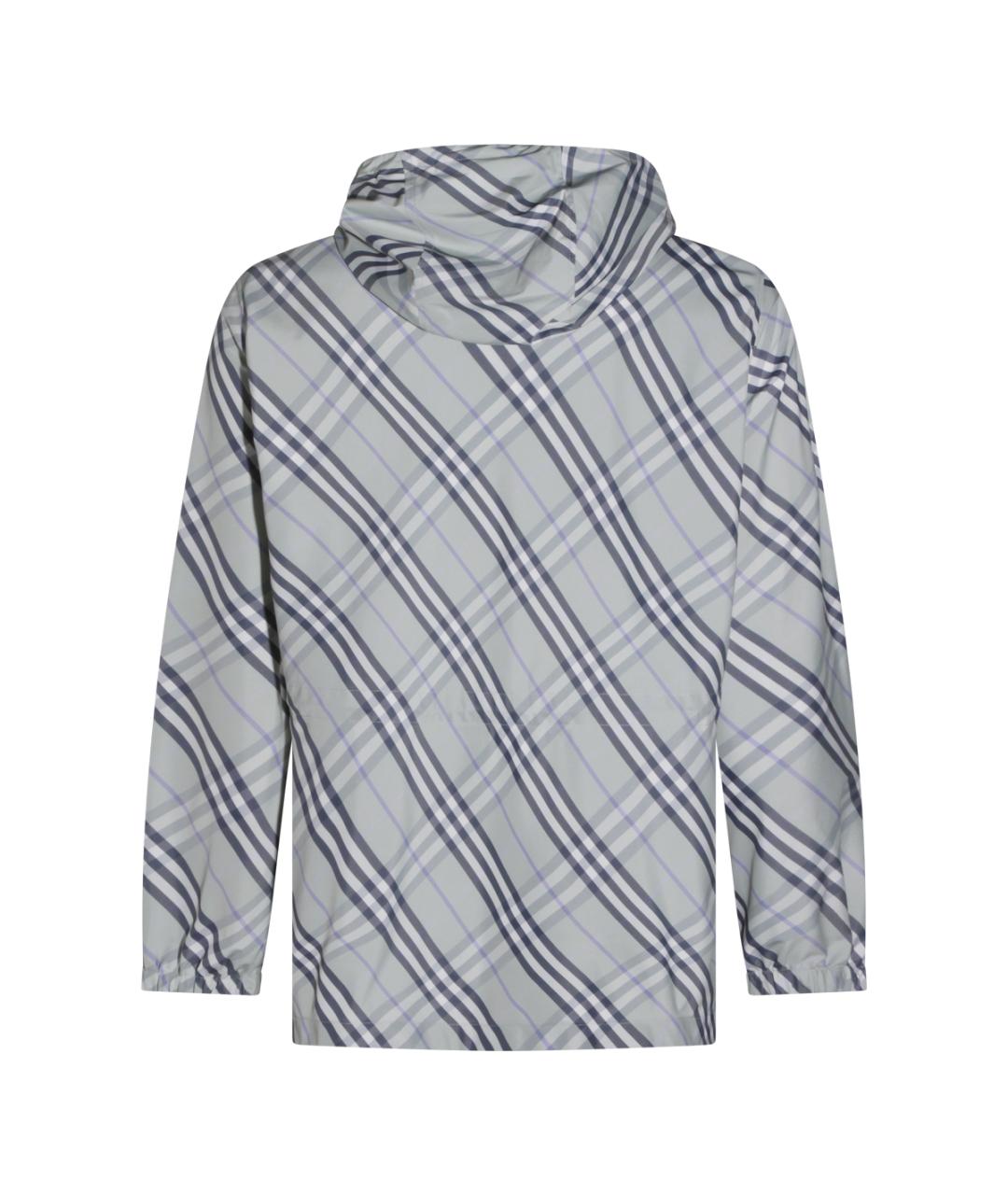BURBERRY Серая полиэстеровая куртка, фото 2