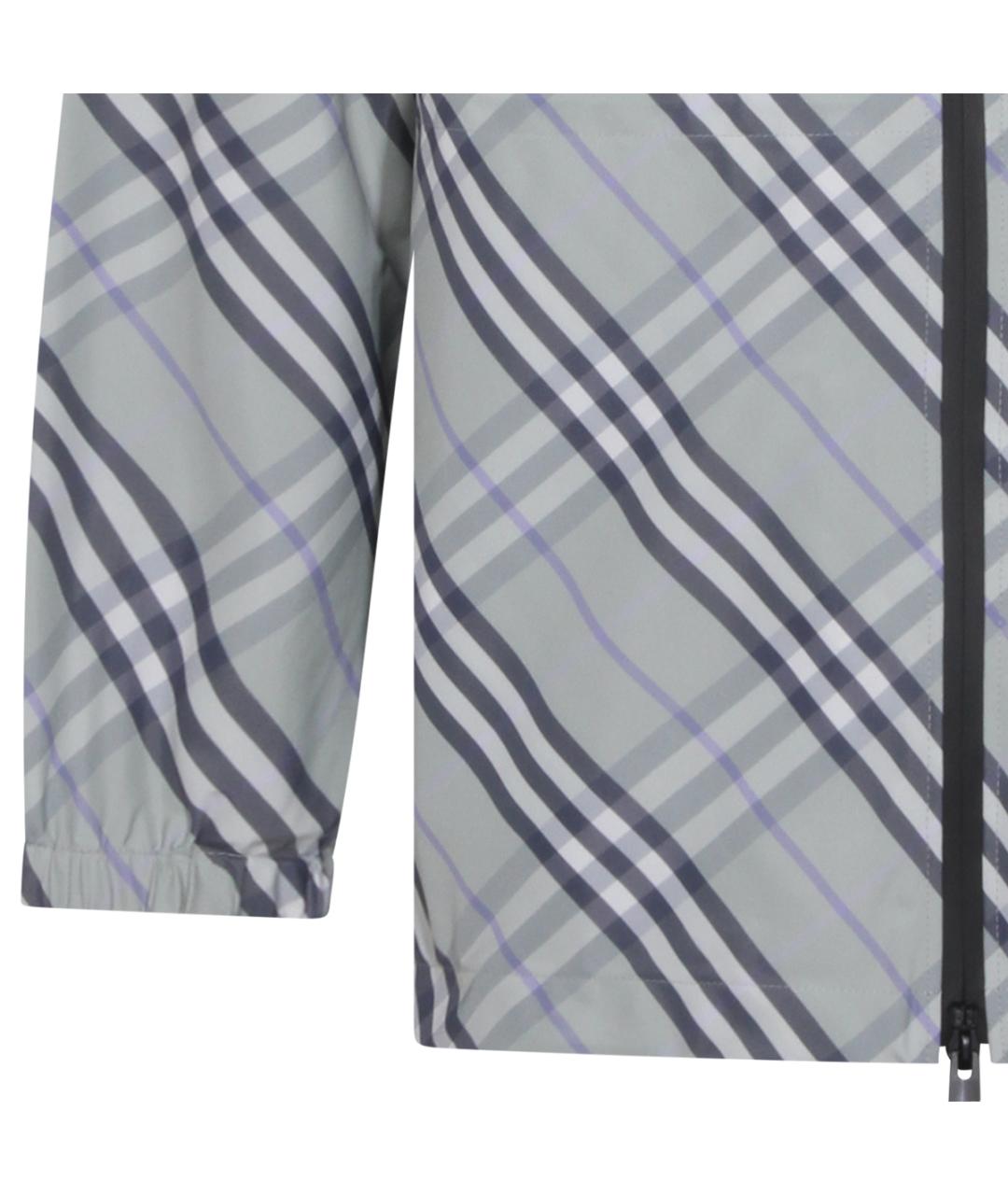 BURBERRY Серая полиэстеровая куртка, фото 4