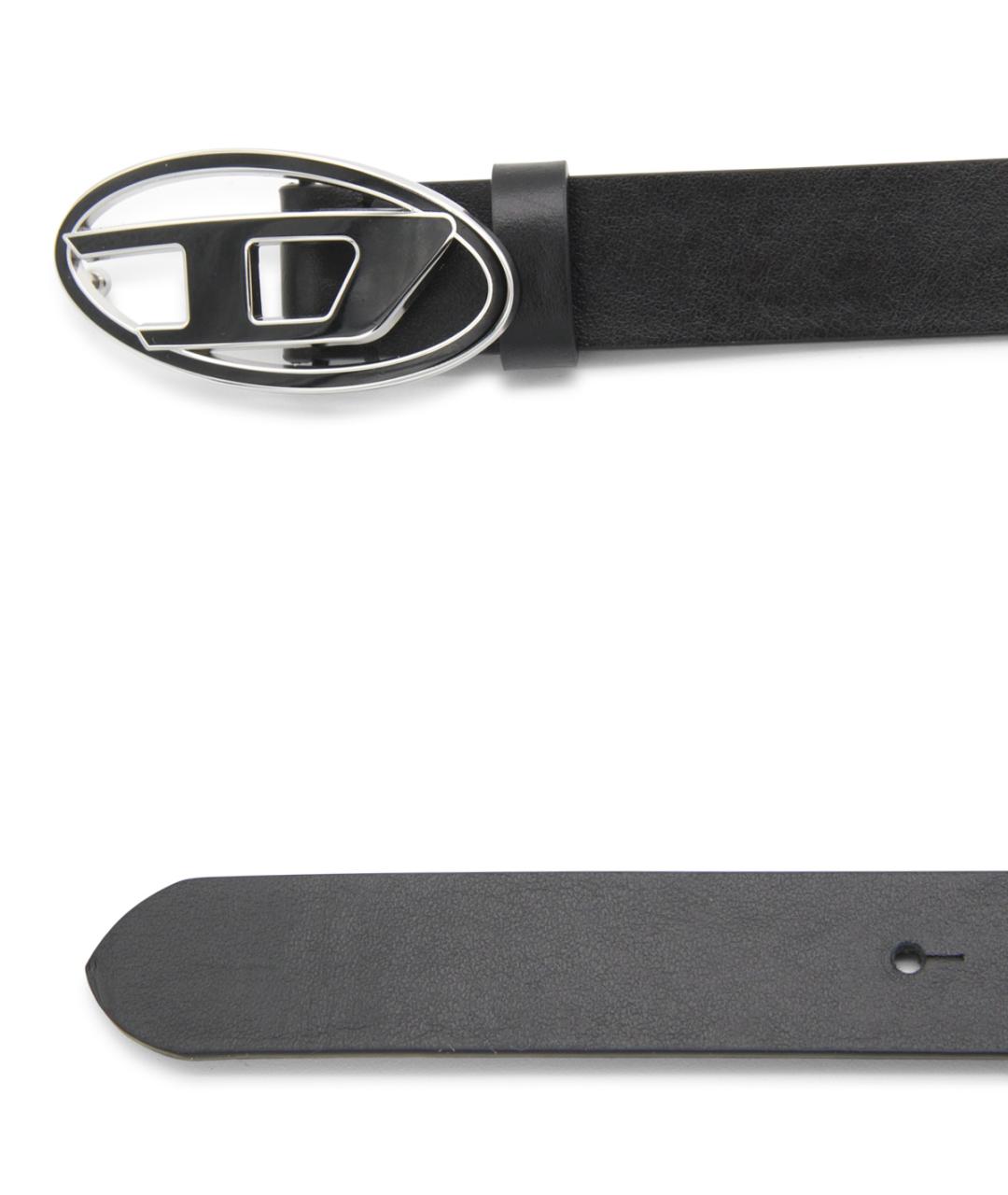 DIESEL Черный кожаный ремень, фото 2