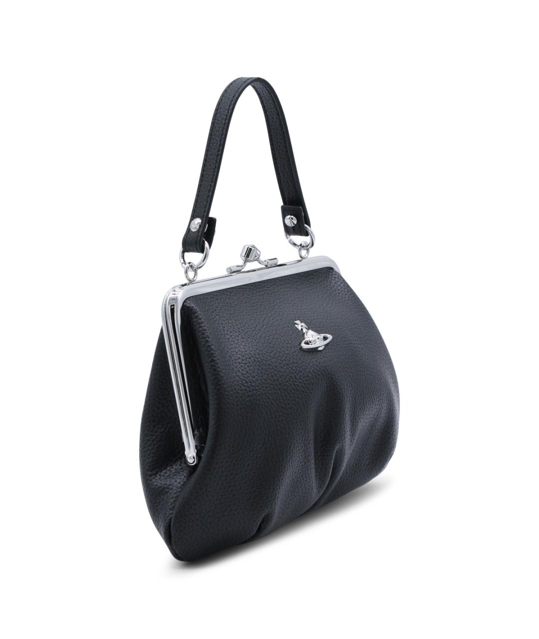 VIVIENNE WESTWOOD Черная сумка через плечо из искусственной кожи, фото 2